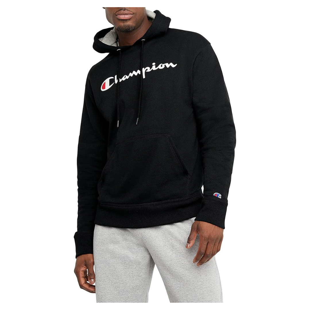Champion Men's Fleece Script Logo Hoodie