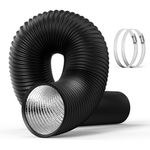 HealSmart 4" 16 Ft Aluminum Dryer Vent Hose