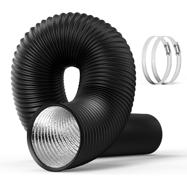 HealSmart 4" 16 Ft Aluminum Dryer Vent Hose