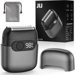Men's IPX7 Waterproof Wet/Dry Mini Electric Razor With 3 Floating Blades