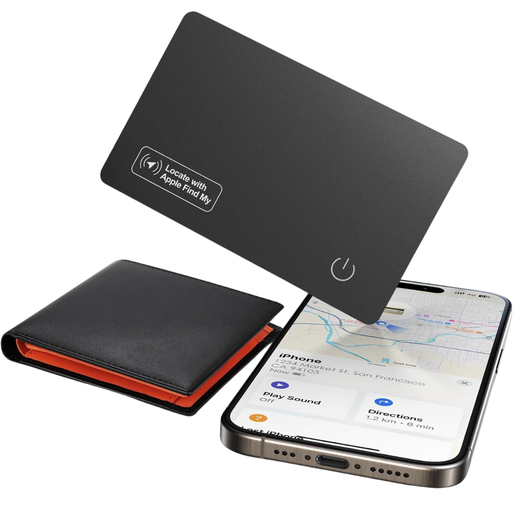 MFi Certified Air-Tag Wallet Tracker Card (iOS Only)