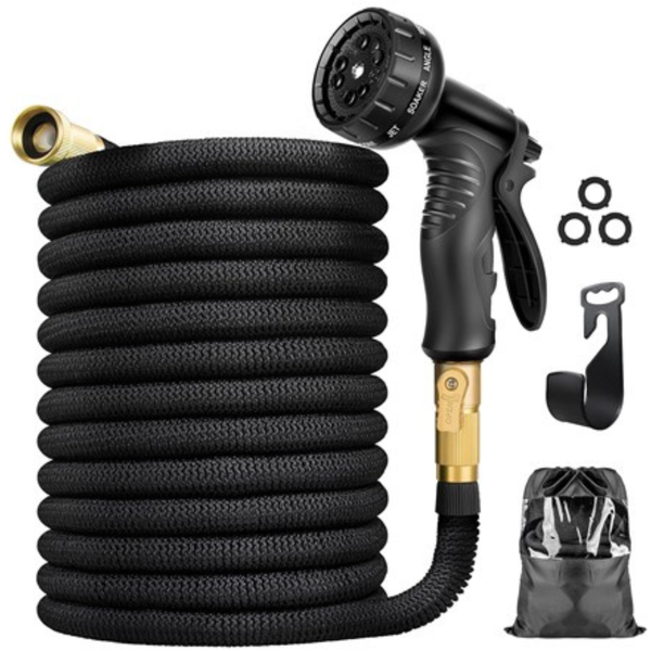 100ft Garden Hose with Spray Nozzle