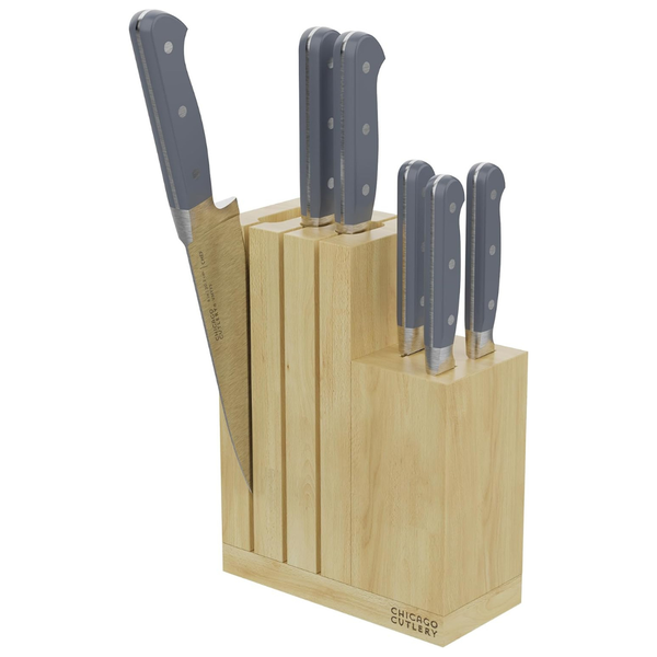 7-Piece Chicago Cutlery Halsted Core Knives & Wooden Block Set