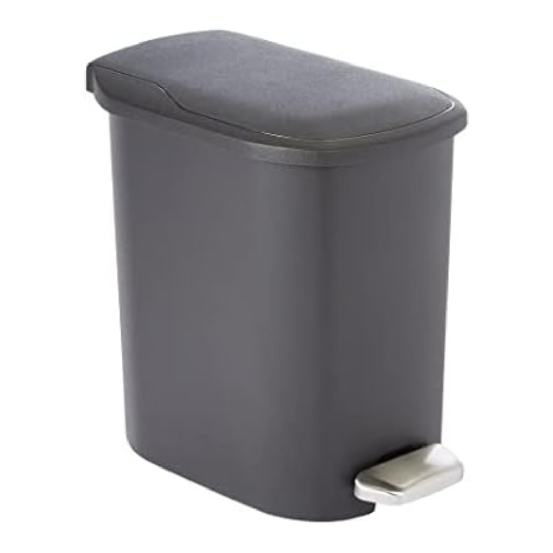 6 L Amazon Basics Plastic Rectangular Trash Can