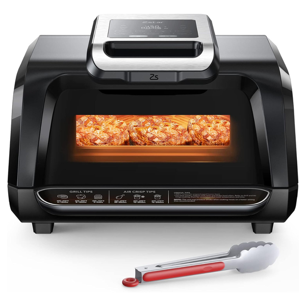 4-QT Zstar 7-in-1 Smokeless Air Fryer Electric Grill Combo