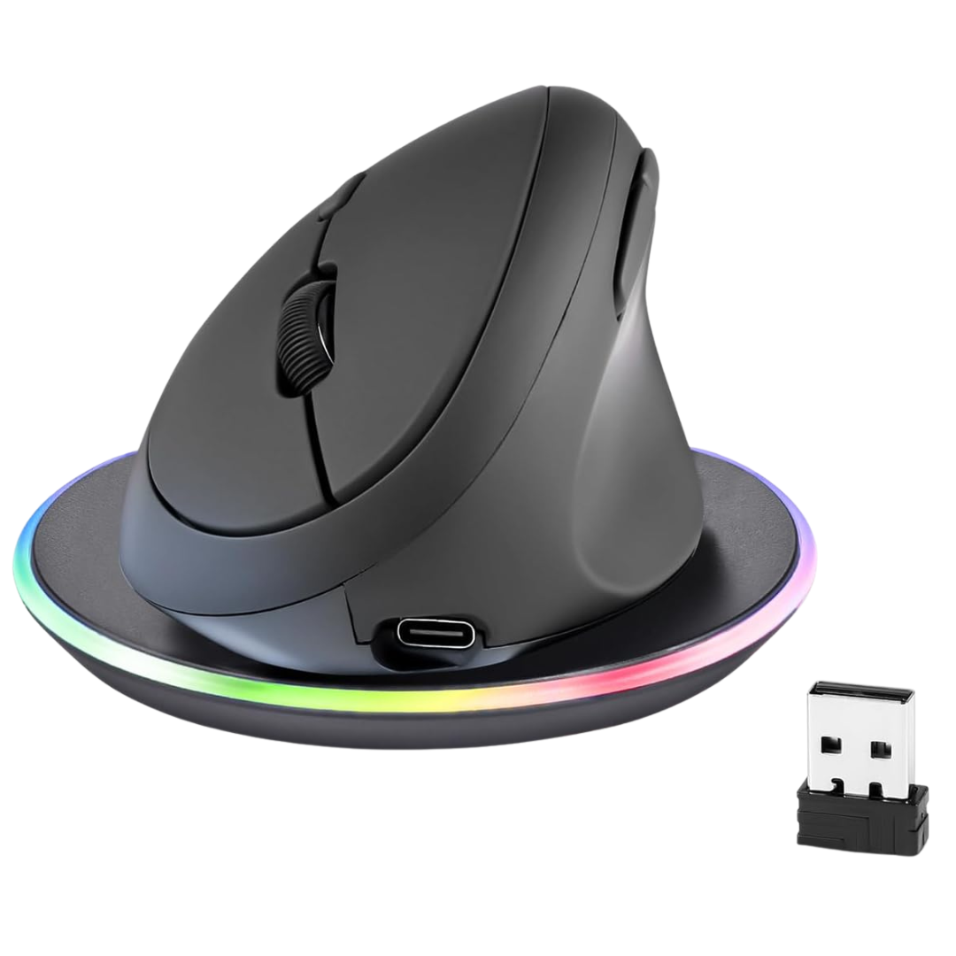 Perixx Wireless 2.4G Rechargeable Ergonomic Mouse