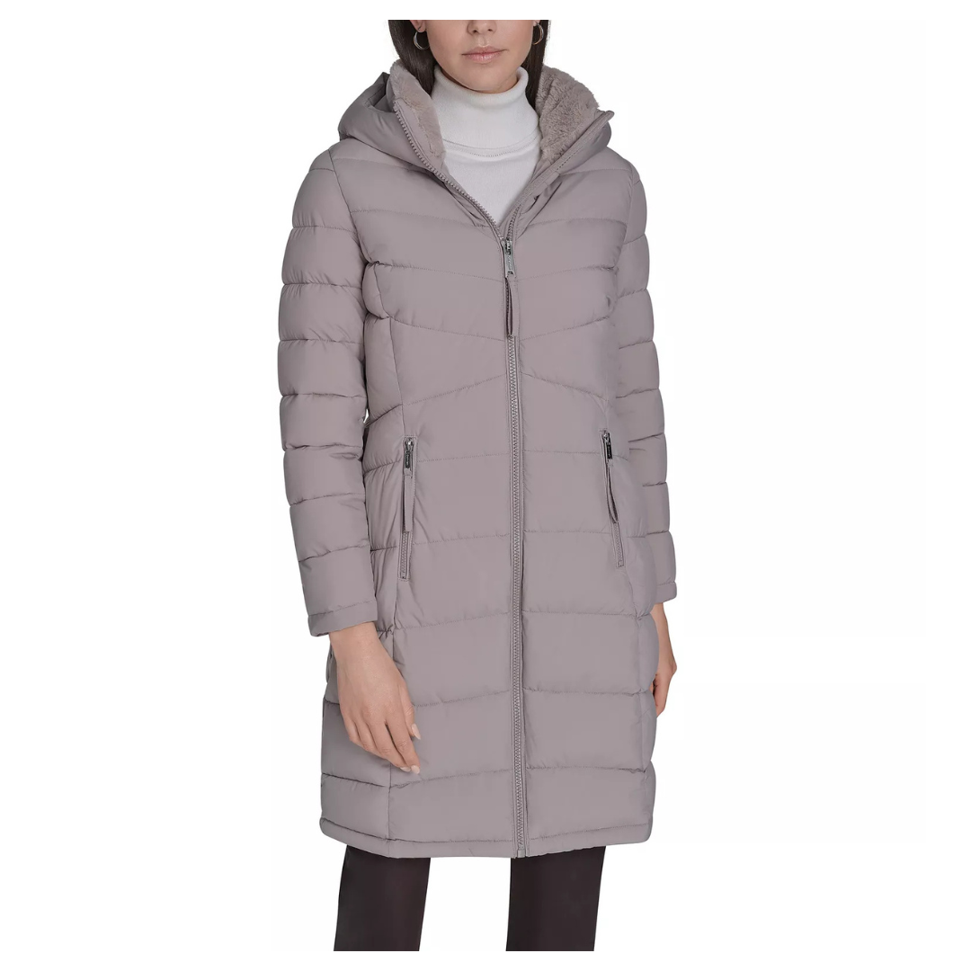 Calvin Klein Women's Hooded Puffer Coat (Various)