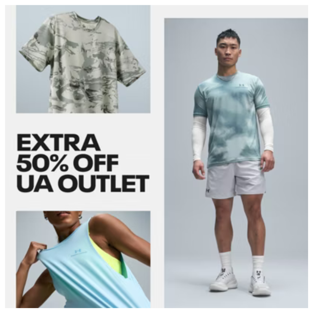 Extra 50% Off + Extra 10% Off On Select Styles At Under Armour