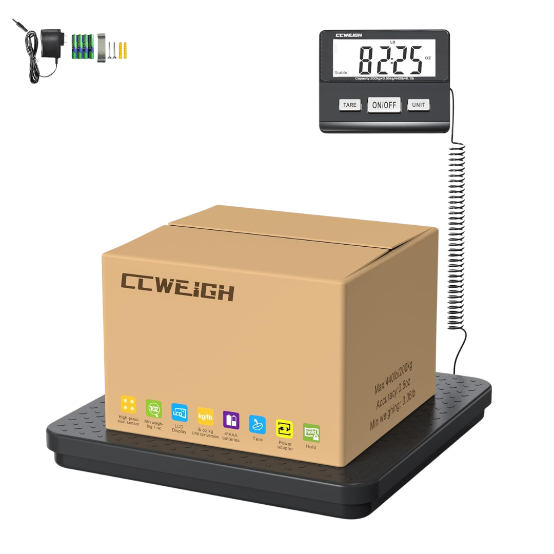 Ccweigh 1.76-Oz Digital Shipping Scale With LCD Display