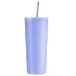 24-Oz Stainless Steel Vacuum Insulated Tumbler W/ Straw & Lid (Various)