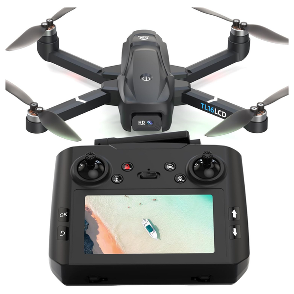 Tolatoyus Foldable 4K GPS Camera Drone With 4.5" LCD Controller