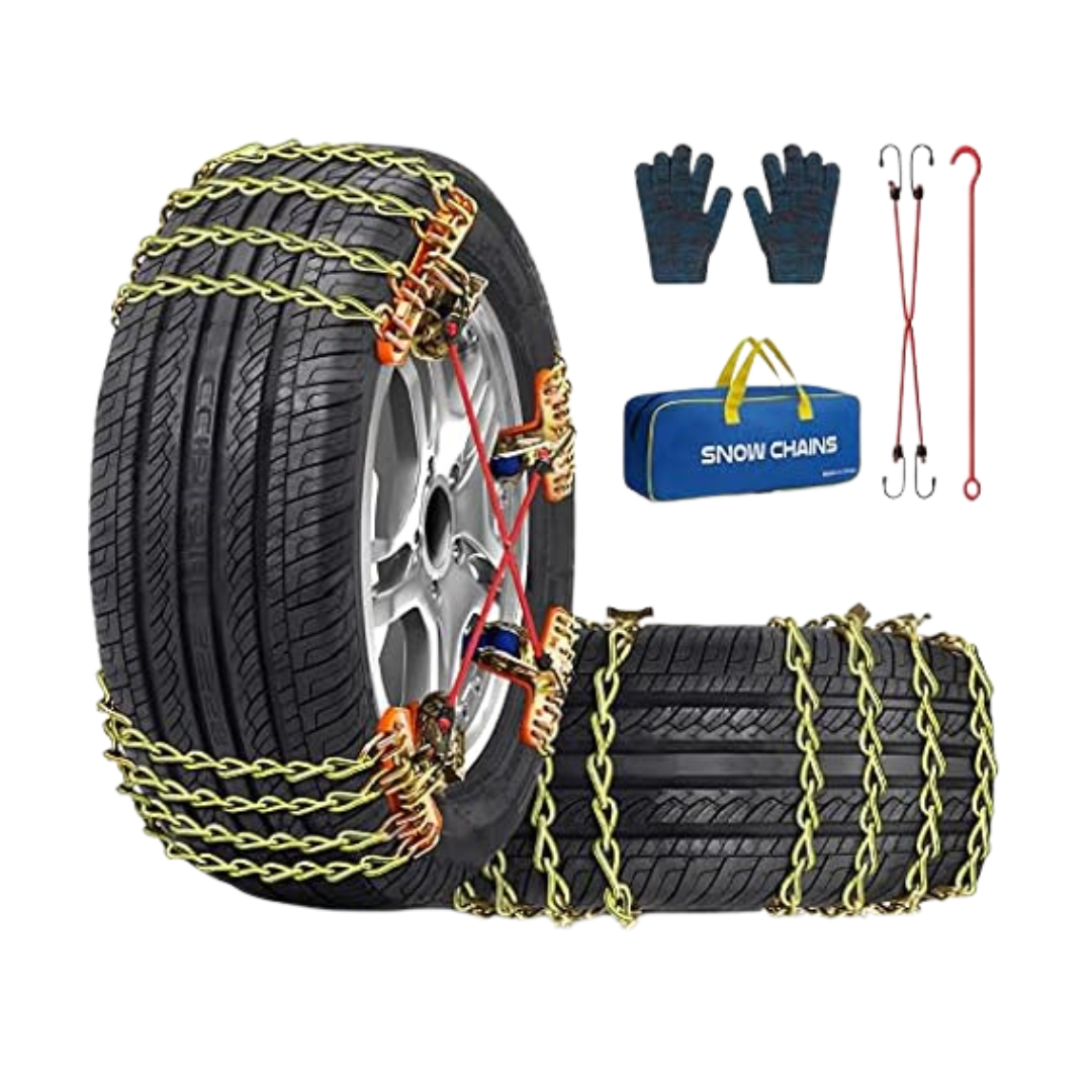 8-Pack Pltmiv Adjustable Thickening Tire Snow Chains