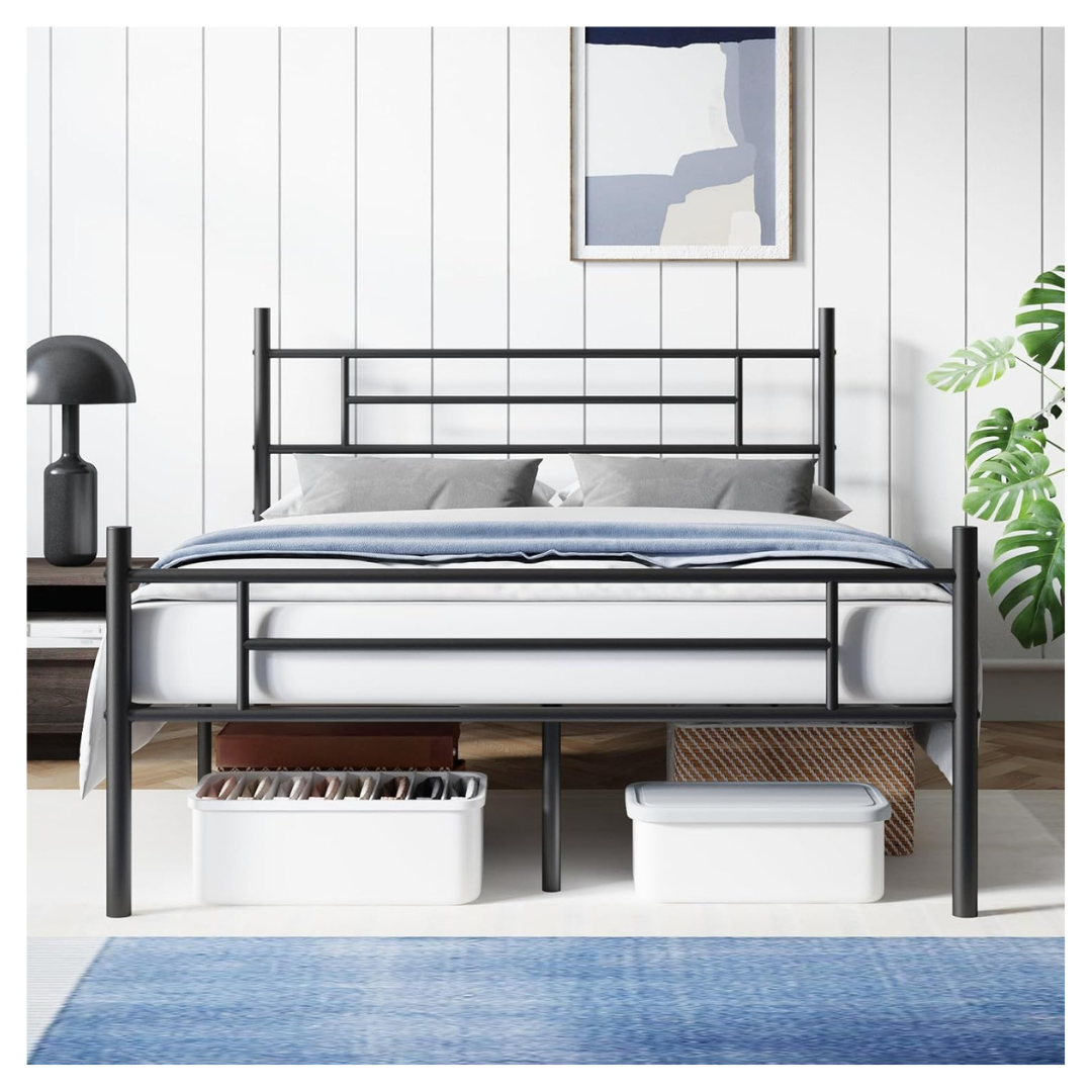 Avenco 14" Full Size Metal Platform Bed Frame