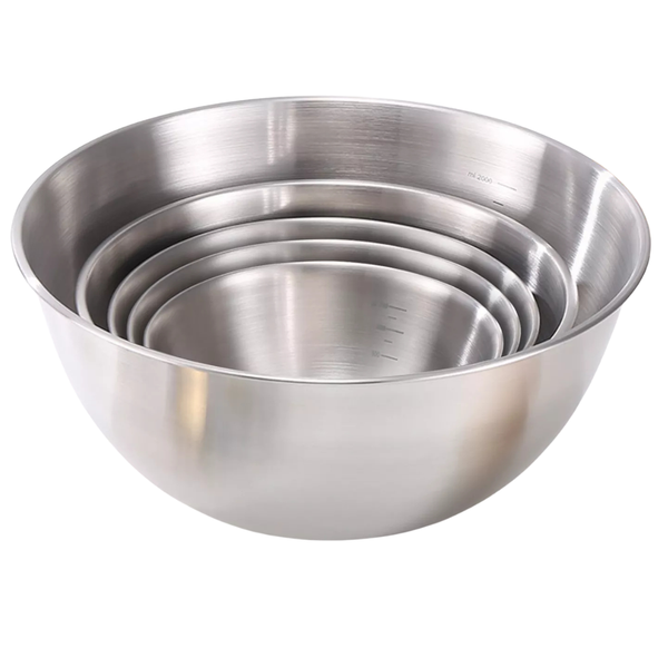Art & Cook 5-Piece Nesting Stainless Steel Bowl Set