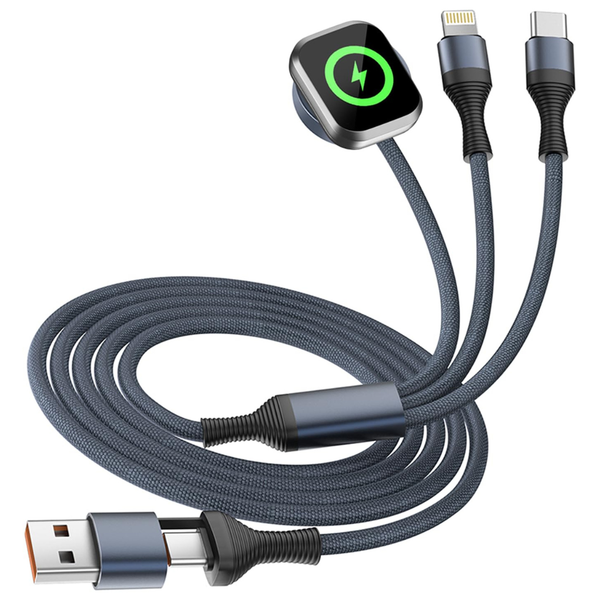 4FT Travel Essentials 3-In-1 USB Charging Cable