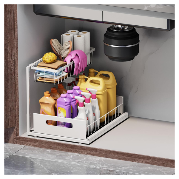 2-Tier Under Sink Slide-Out Organizer
