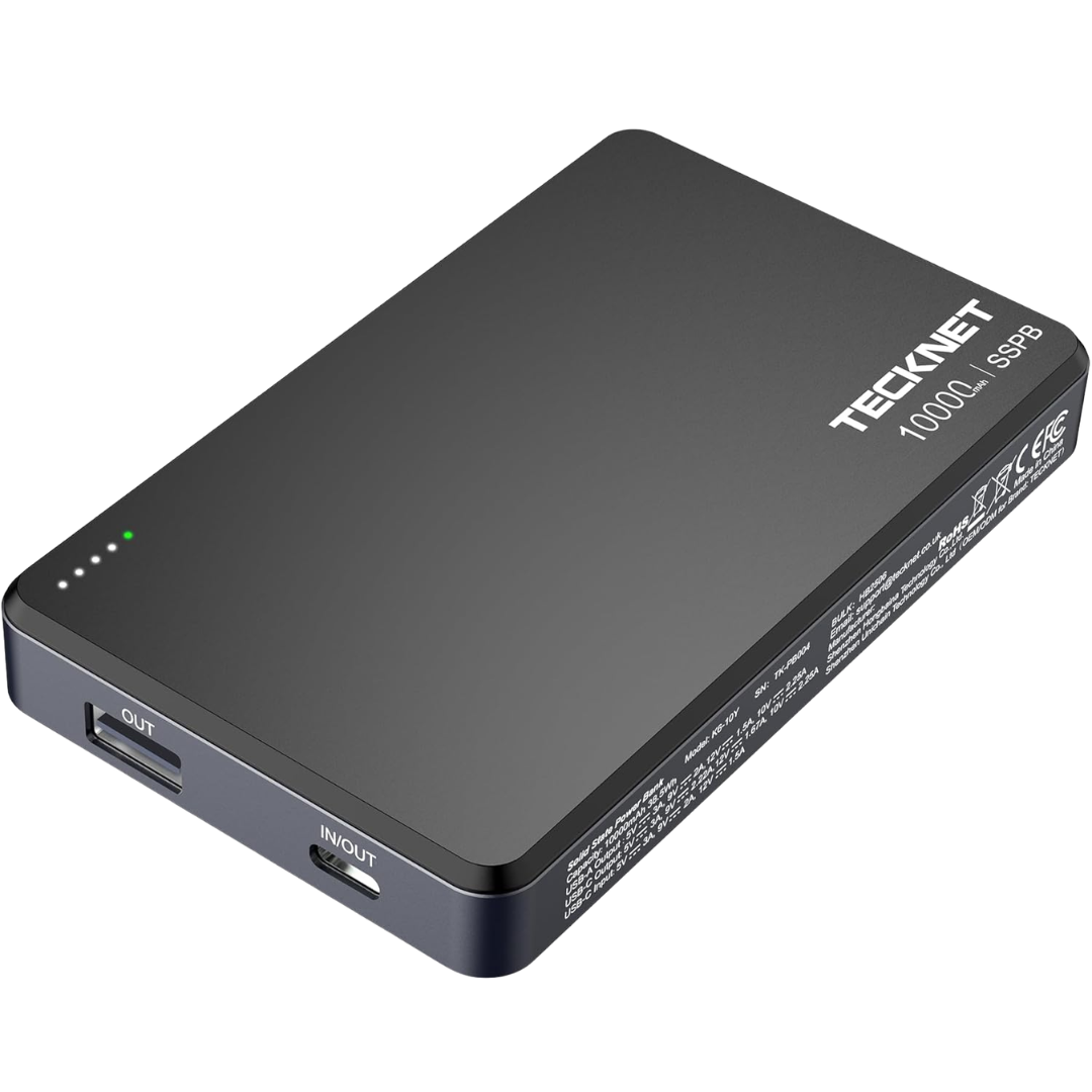 TECKNET 10,000mAh 22.5W PD Fast Charging Power Bank (2 Colors)