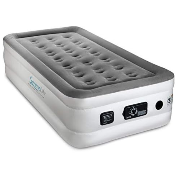 SereneLife Twin Air Mattress with Internal High Capacity Pump
