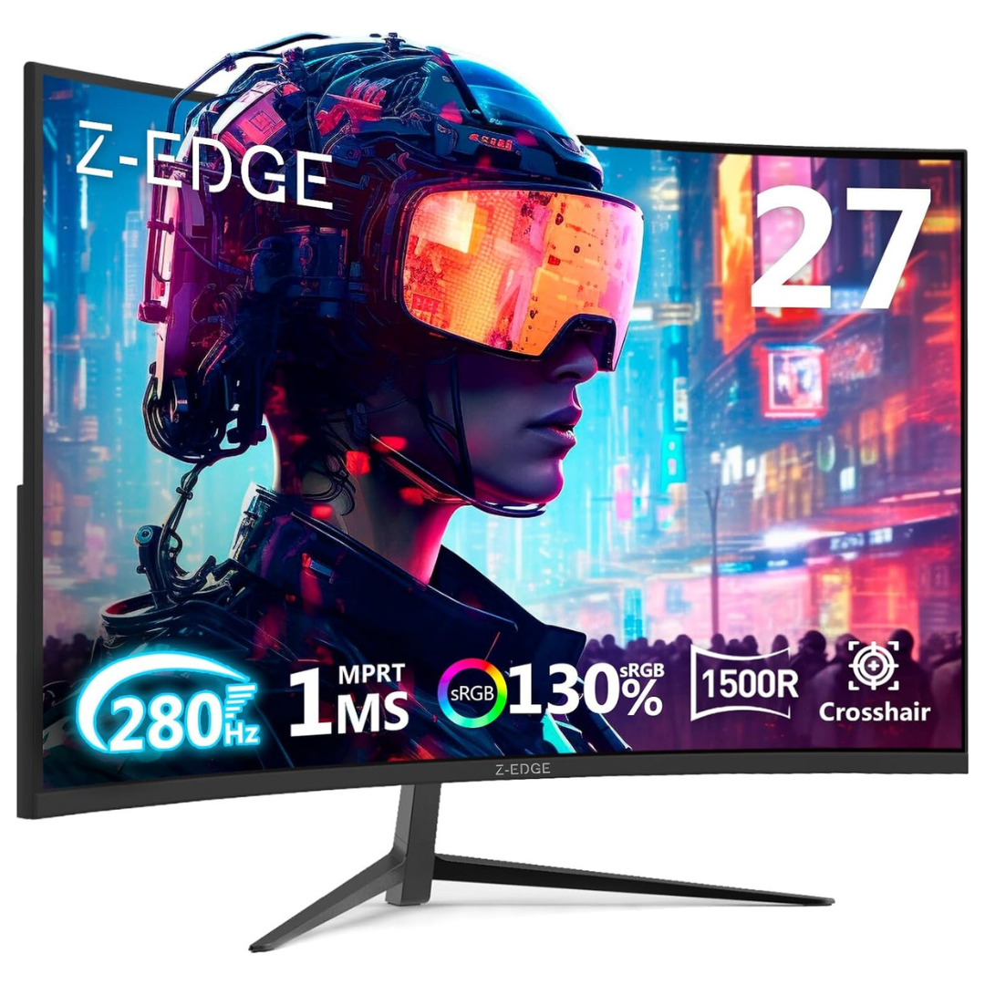 27" Z-Edge UG27P Curved FHD 280Hz 1ms HDR VA Freesync Gaming Monitor