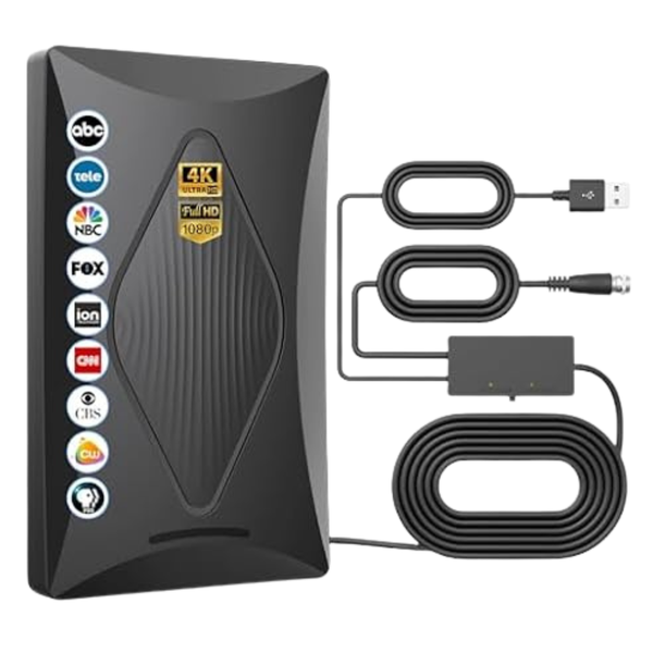 Long Range Amplified Digital TV Antenna W/ USB Signal Booster