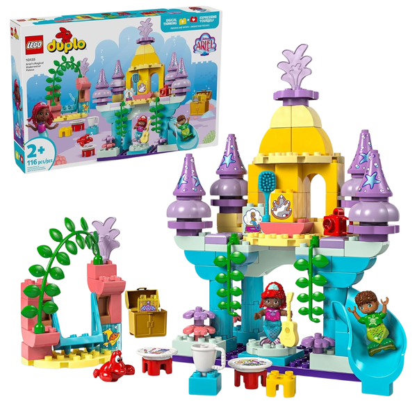 116-Piece LEGO Duplo Ariel's Magical Underwater Palace Kids Learning Toy (10435)