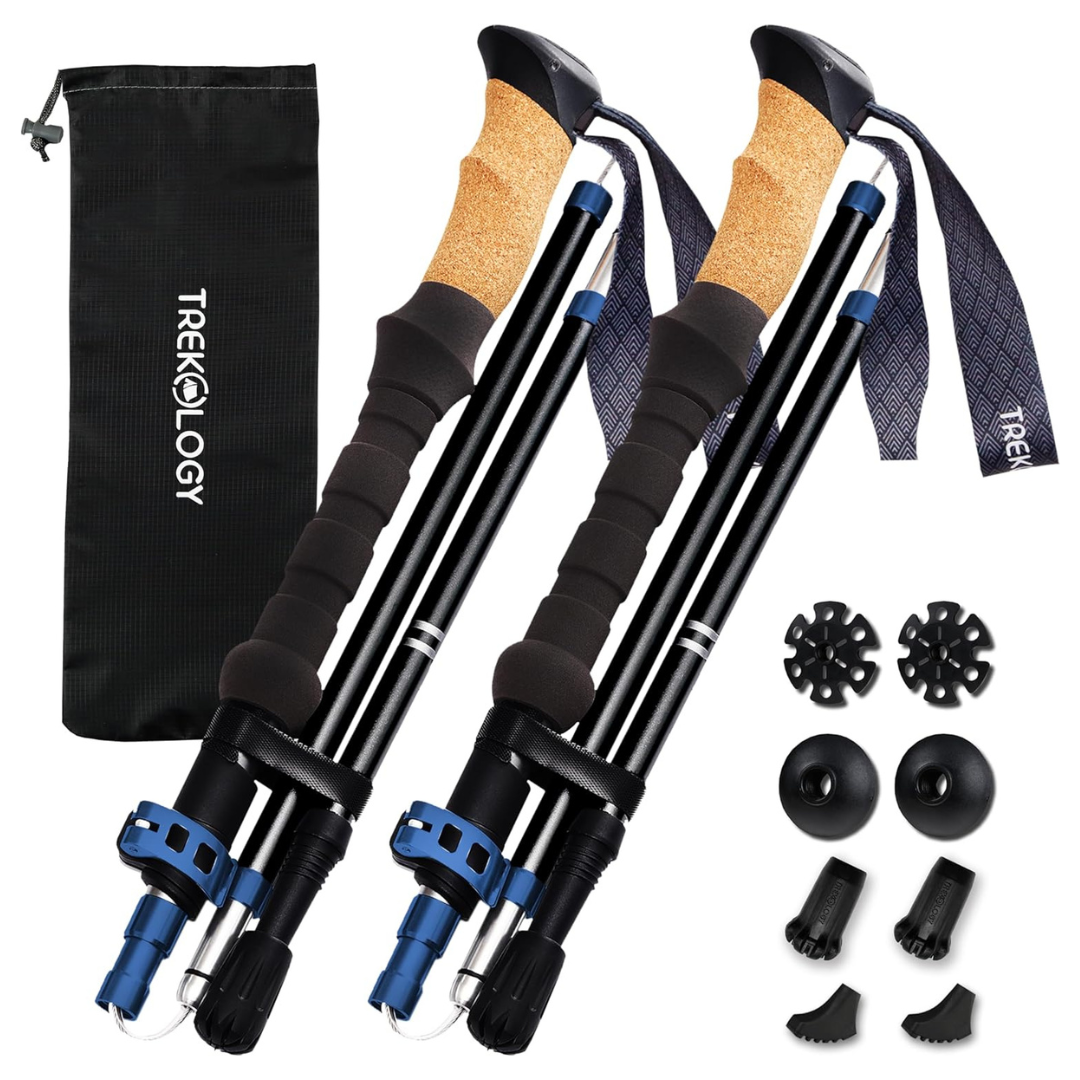 Trekology Trek-Z Lightweight Cork Grip Walking Poles