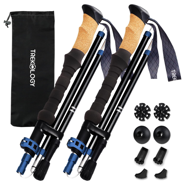 Trekology Trek-Z Lightweight Cork Grip Walking Poles