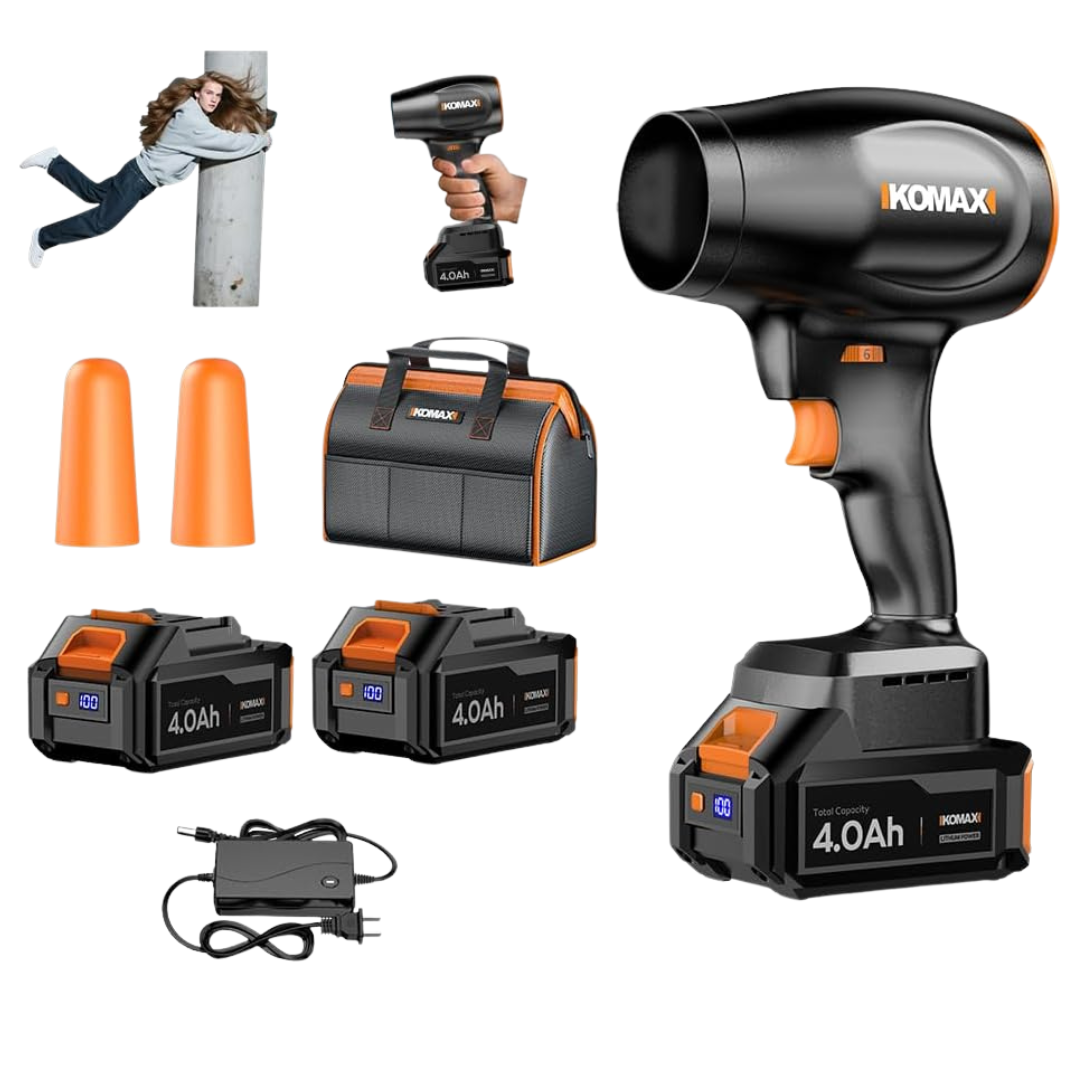 580000 RPM Cordless Leaf Blower With 2 x 4.0Ah Battery