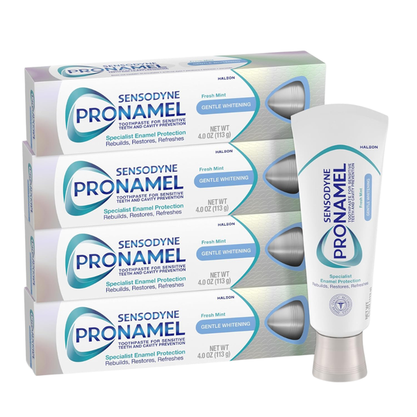 4-Pack 4oz Sensodyne Pronamel Gentle Teeth Whitening Toothpaste