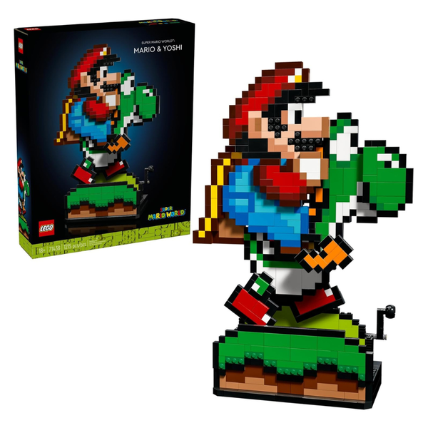 1215-Piece LEGO Super Mario World: Mario & Yoshi (71438)