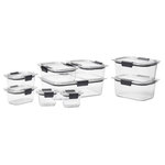 18-Piece Rubbermaid Brilliance Clear Tritan Leak-Proof Food Storage Container Set