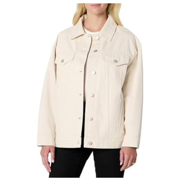 Amazon Essentials Women's Rigid Denim Trucker Jacket