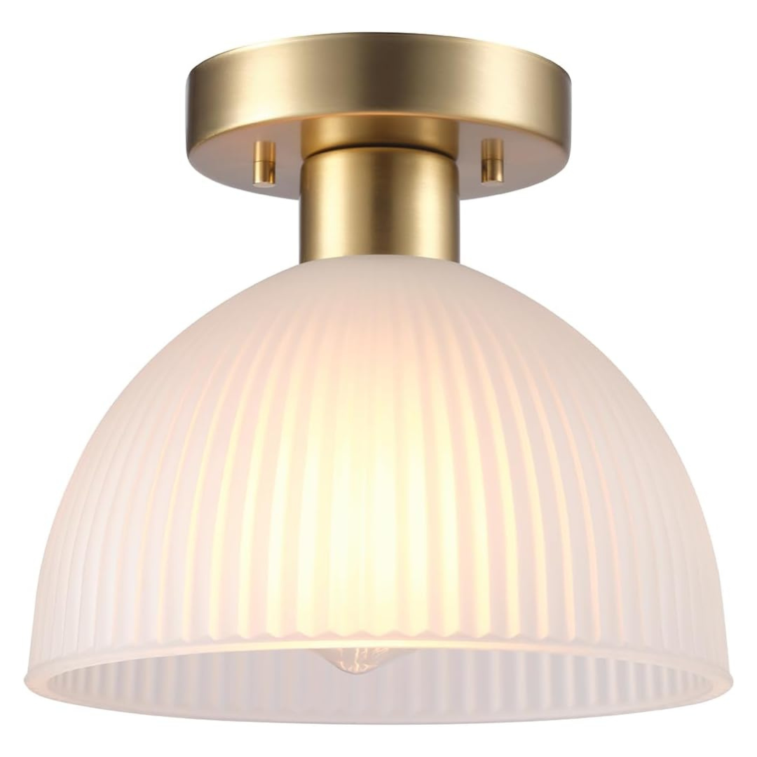 1-Light Semi-Flush Mount Ceiling Light
