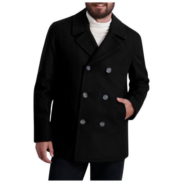 Nautica Men's Classic Double Breasted Peacoat