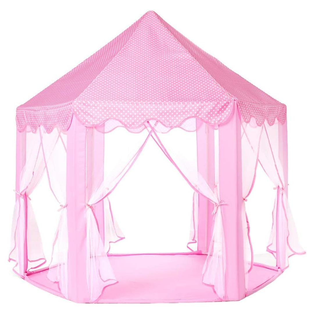 55'' x 53'' Monobeach Princess Castle Playhouse Tent With Star Lights