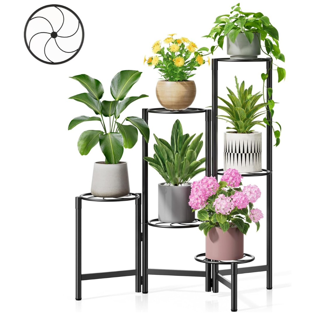 6-Tier Tall Plant Stand For Indoor & Outdoor Use