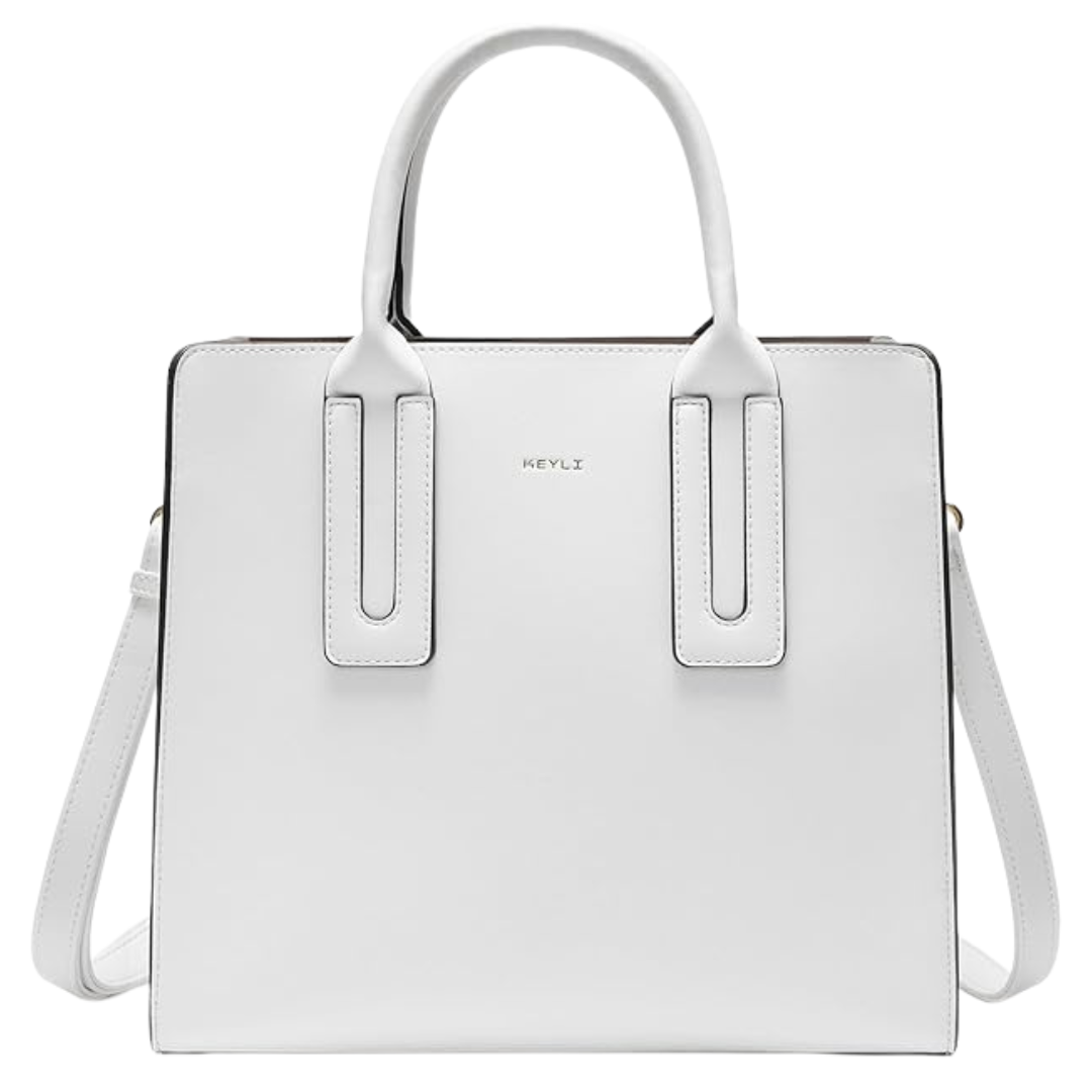 Keyli Women's Leather Top-Handle Satchel Medium Tote Bag