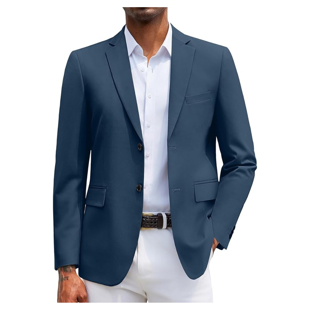COOFANDY Men's Slim Fit Travel Blazer Suit Jacket - M