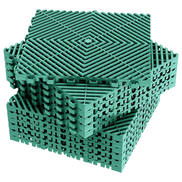 12-Piece Jocoevol 12" x 12" Indoor/Outdoor Self-Drainage Interlocking Floor Tiles