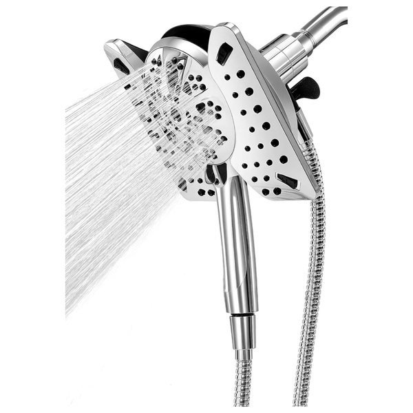 2-in-1 Handheld High Pressure Shower Head With 59" Hose