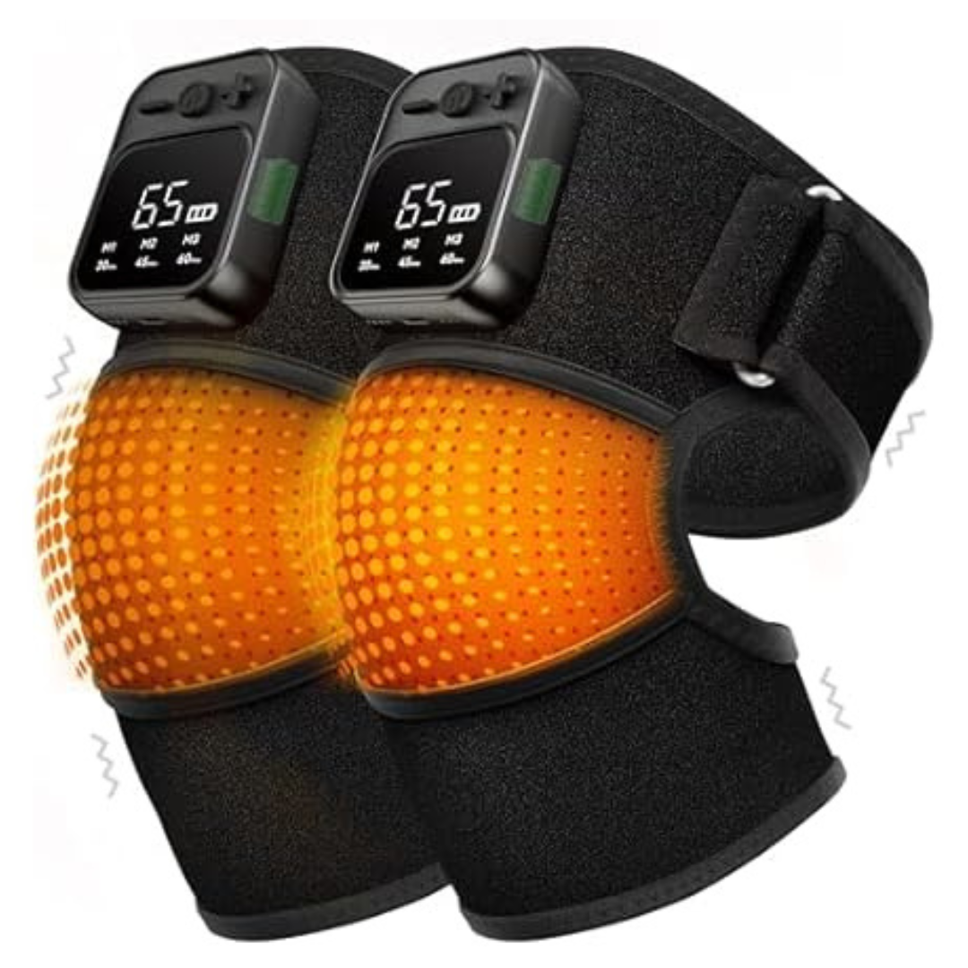 2-Pack KlugPop Electric Cordless Knee Massager With Heat