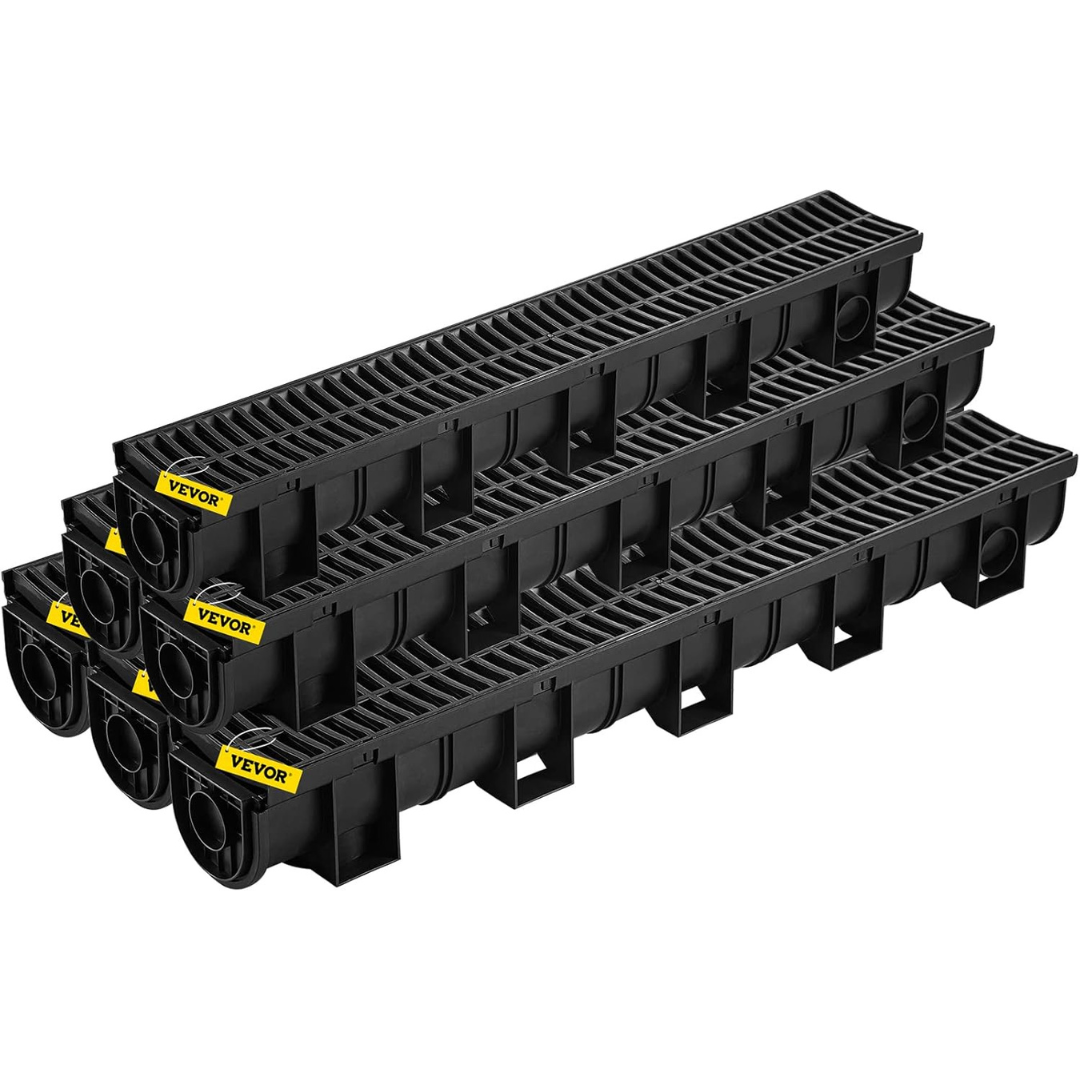 6-Pack Vevor Driveway Trench Drain System