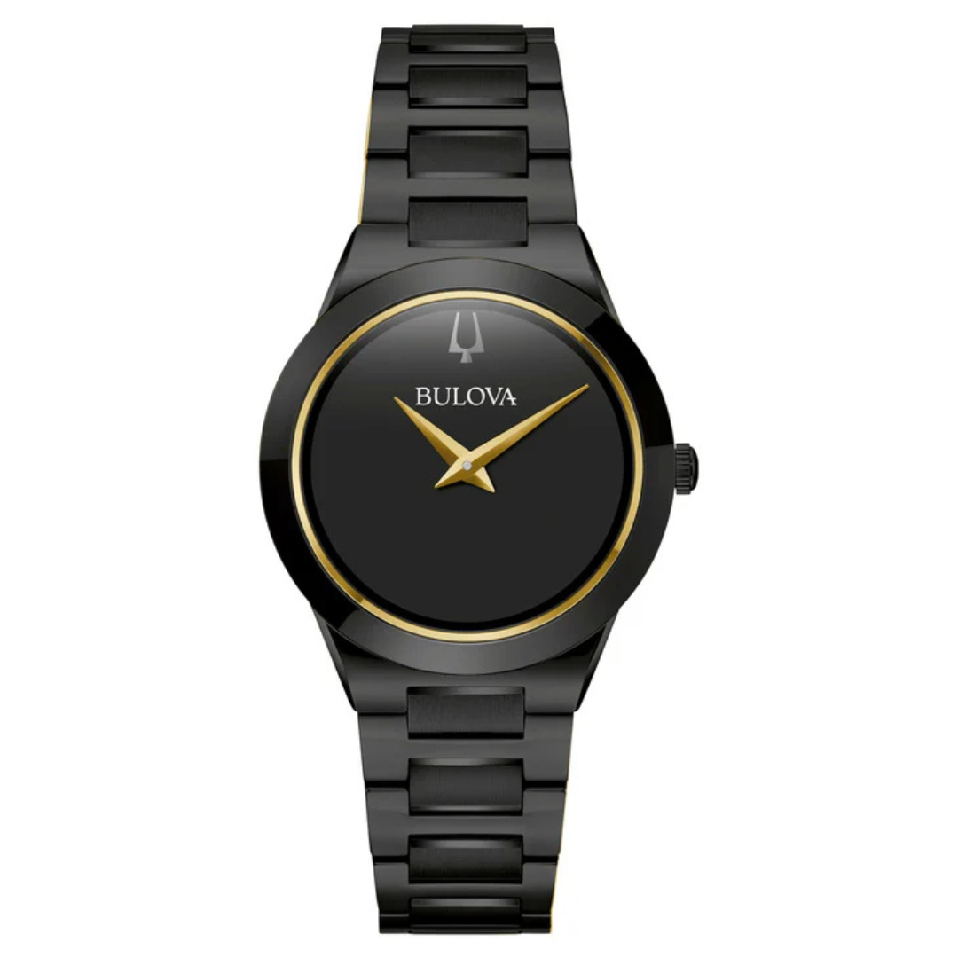 Bulova Millennia Quartz Black Dial Women's Watch