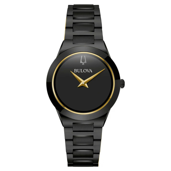 Bulova Millennia Quartz Black Dial Women's Watch