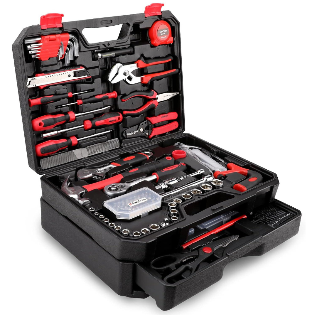 325-Piece KingTool Home Repair Tool Kit with Storage Case