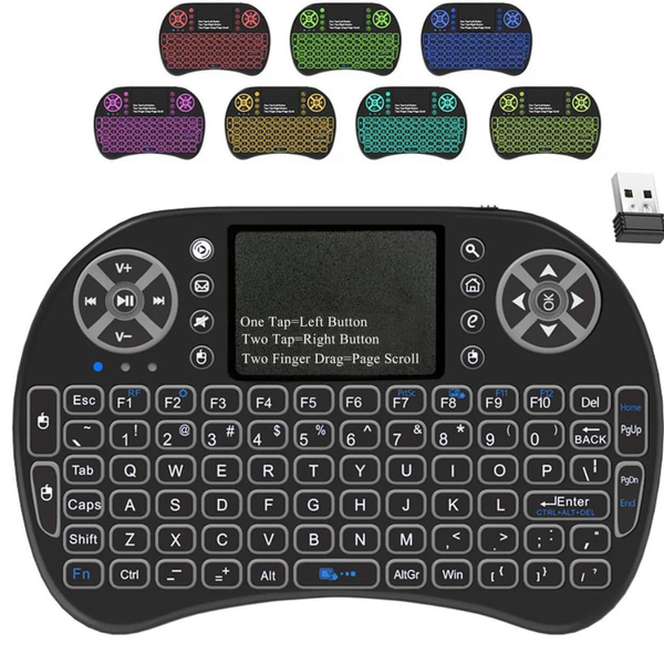 2.4GHz Backlit Mini Keyboard Touchpad Mouse