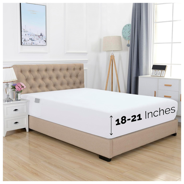 1500 Premium Hotel Quality 18-21 Inches Deep Fitted Sheet