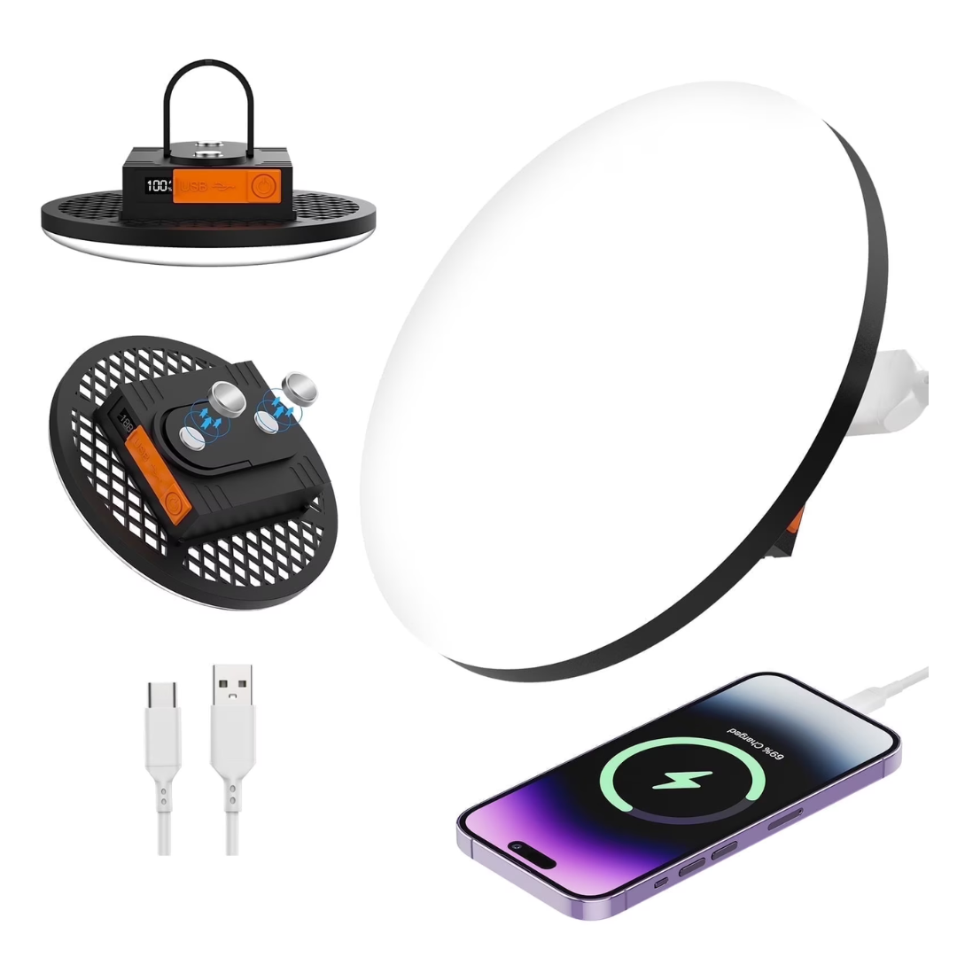 6000LM Rechargeable Magnetic Portable LED Work Light