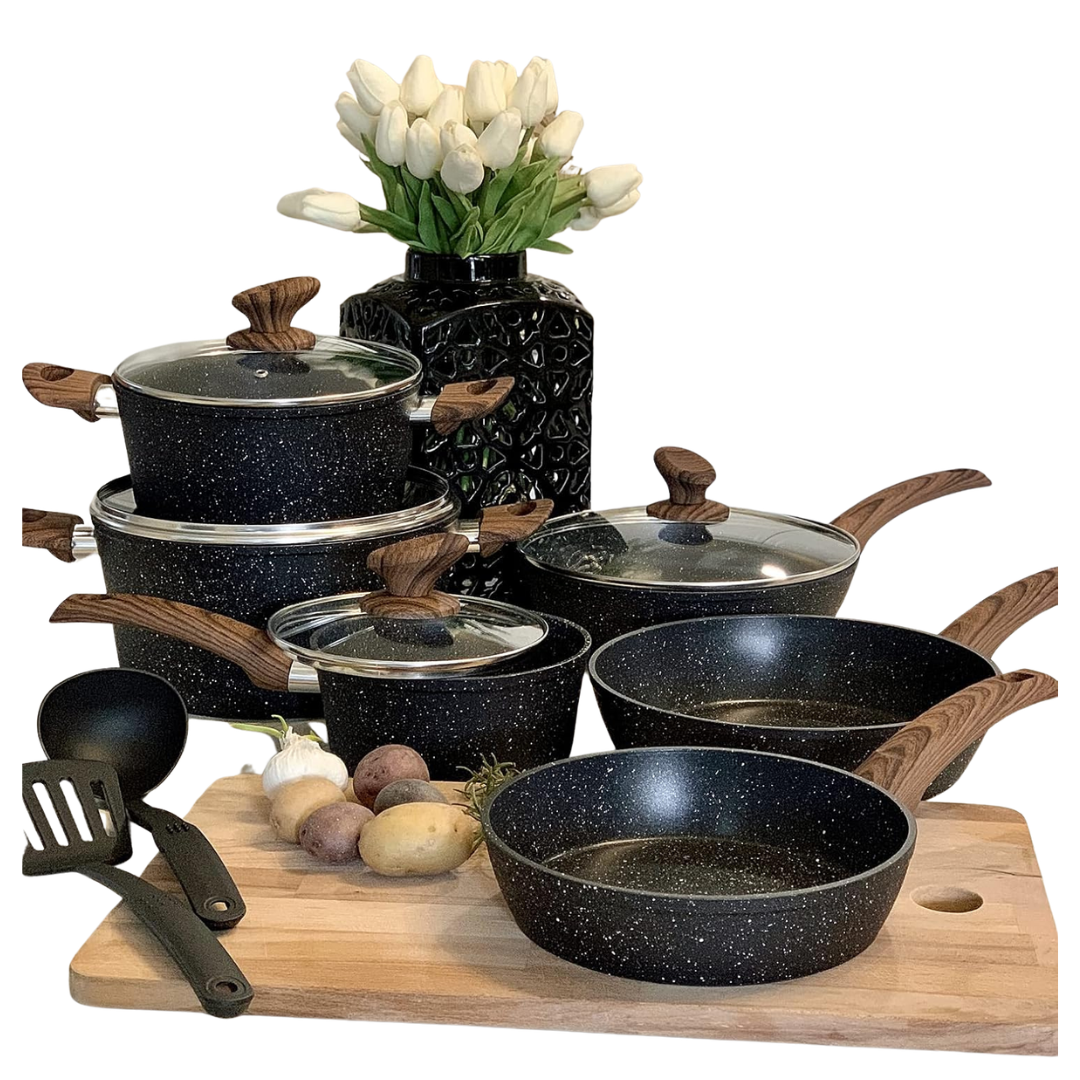 12-Piece Kitchen Academy Induction Cookware Sets (Various)