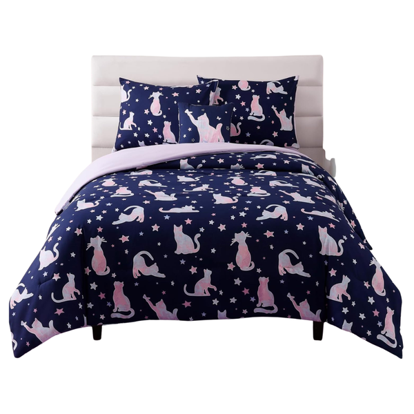 4-Piece Space Full-Size Comforter Bedding Set